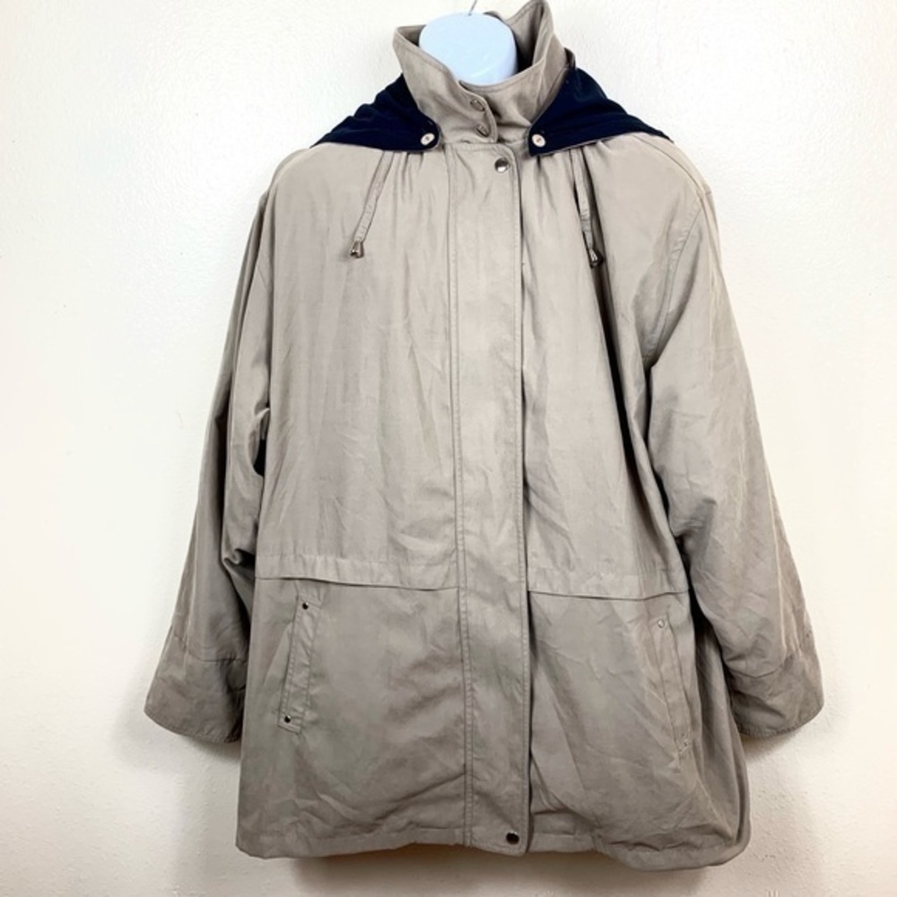 PRESTON & York Men’s Jacket Cream/Tan zipper 2X